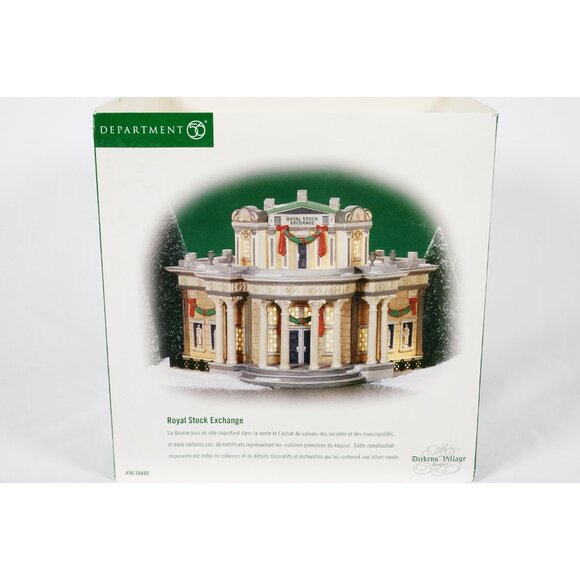 Dept 56 Royal Stock Exchange Dickens Village Series #48480 Heritage Village - Picture 10 of 13